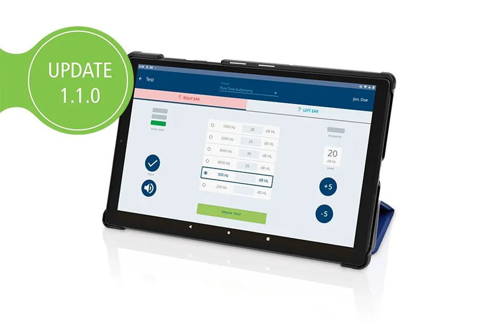 easyTone Tablet Audiometer Update 1.1.0