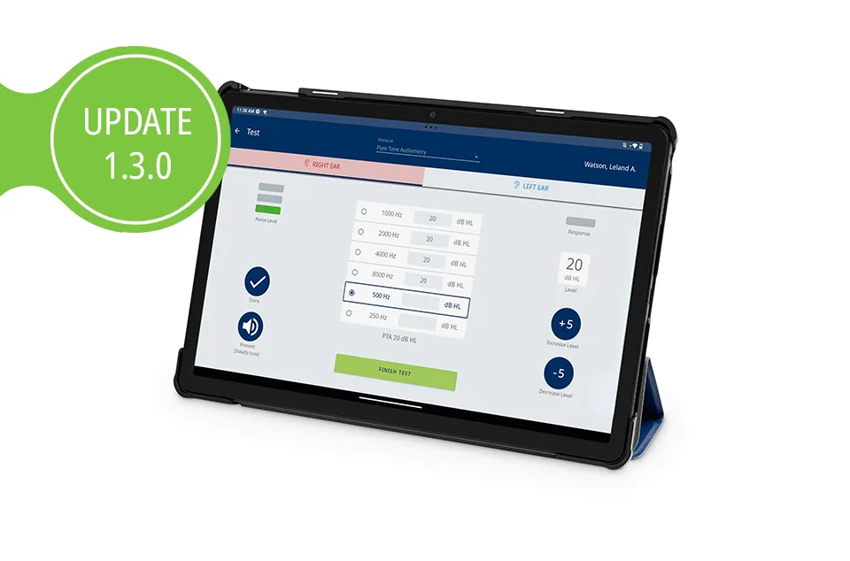 easyTone Tablet Audiometer Update 1.3.0